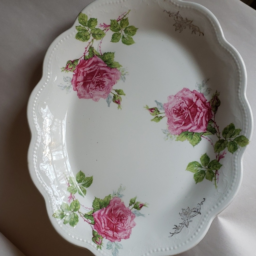 Unbranded oval plater vtg 9x11